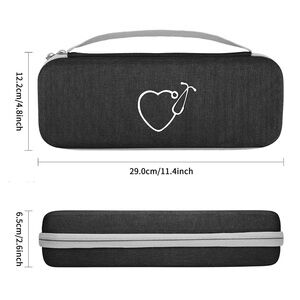 🩺 Black Hard Shell Stethoscope Case 🫀